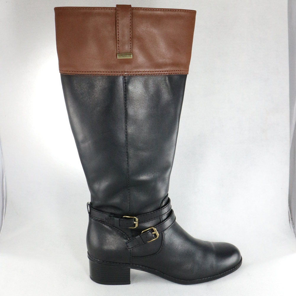 BANDOLINO Carlotta Two-Tone Riding Boots Pair Sz 7 US Wmn